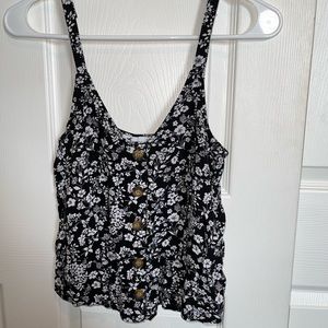 Hollister floral flowy tank top